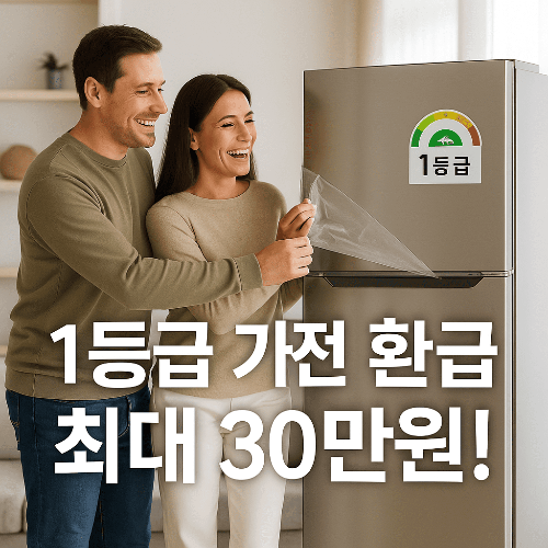 1등급 가전 환급 2025 최신 가이드 ❘ 으뜸효율 신청 방법