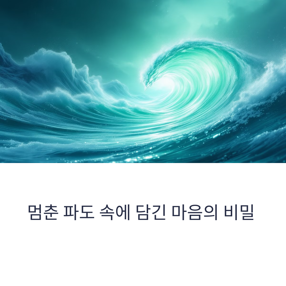 멈춘 파도의 모습