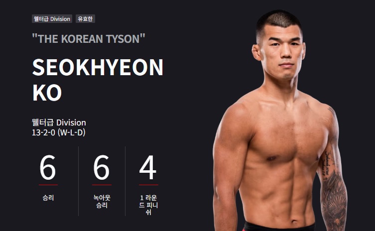 고석현 UFC Fight Night 281