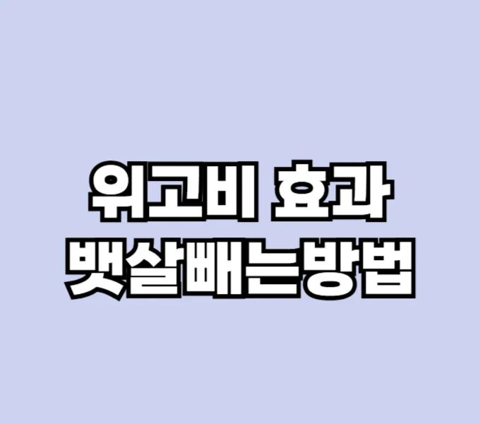 위고비 효과