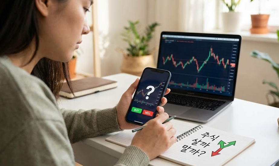 주식 살까 말까 사진