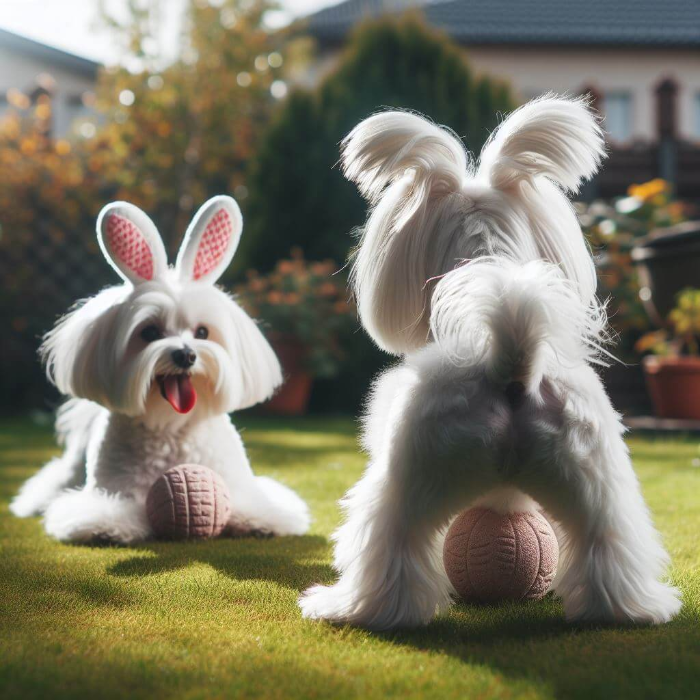 질투 많은 무릎 강아지 말티즈(Maltese) 발랄함