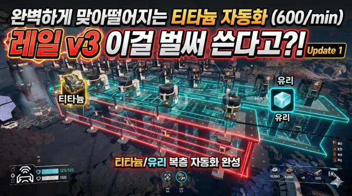 완벽하게 맞아떨어지는 티타늄 자동화(600/min)