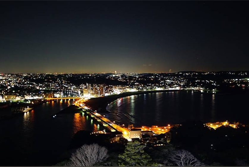 에노시마 가는 길 야경