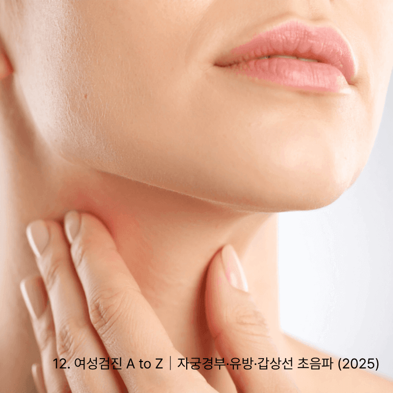 12. 여성검진 A to Z｜자궁경부&middot;유방&middot;갑상선 초음파 (2025)