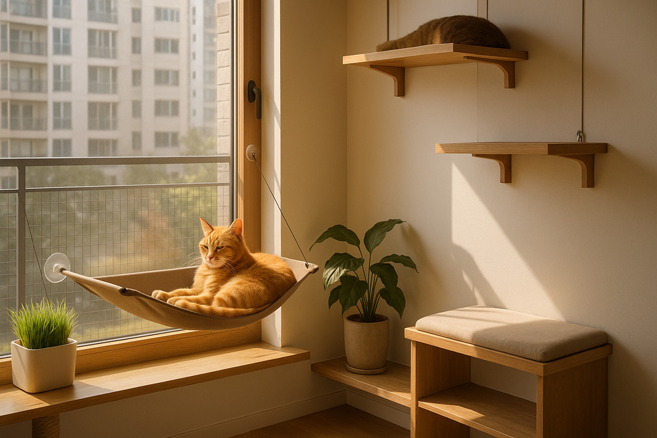 ๊ณ ์์ด์๊ฒ ์ต์ ํ๋ ํ๋น ์ฐฝ ๋ฐ์ ๋์์๋ ๊ณ ์์ด ์ด๋ฏธ์ง