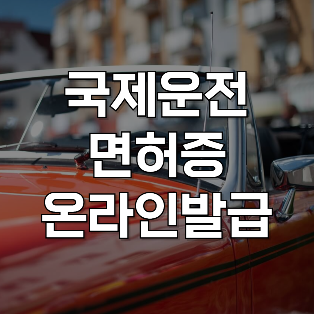 국제운전면허증 발급 총정리: 준비물 및 온라인 발급 바로가기