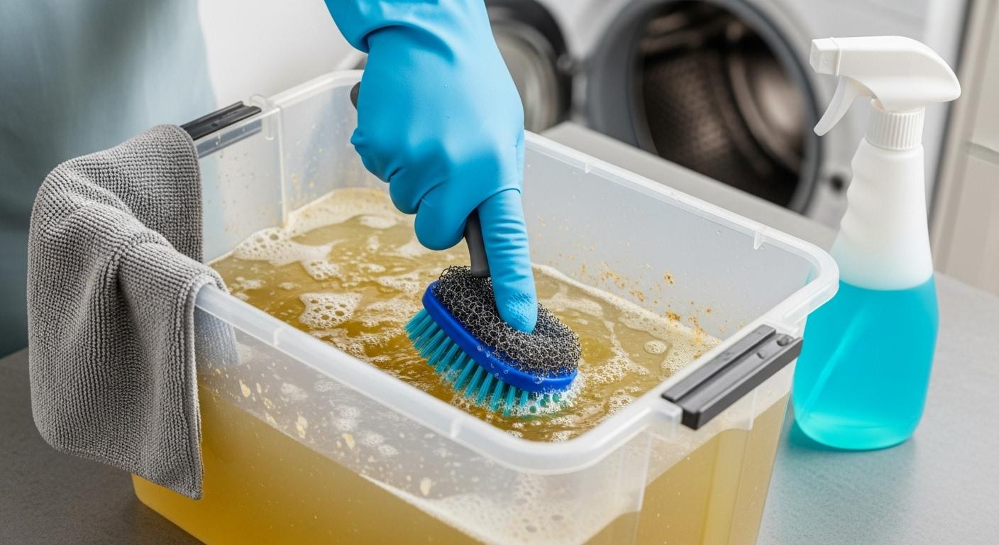 제습기 통 청소