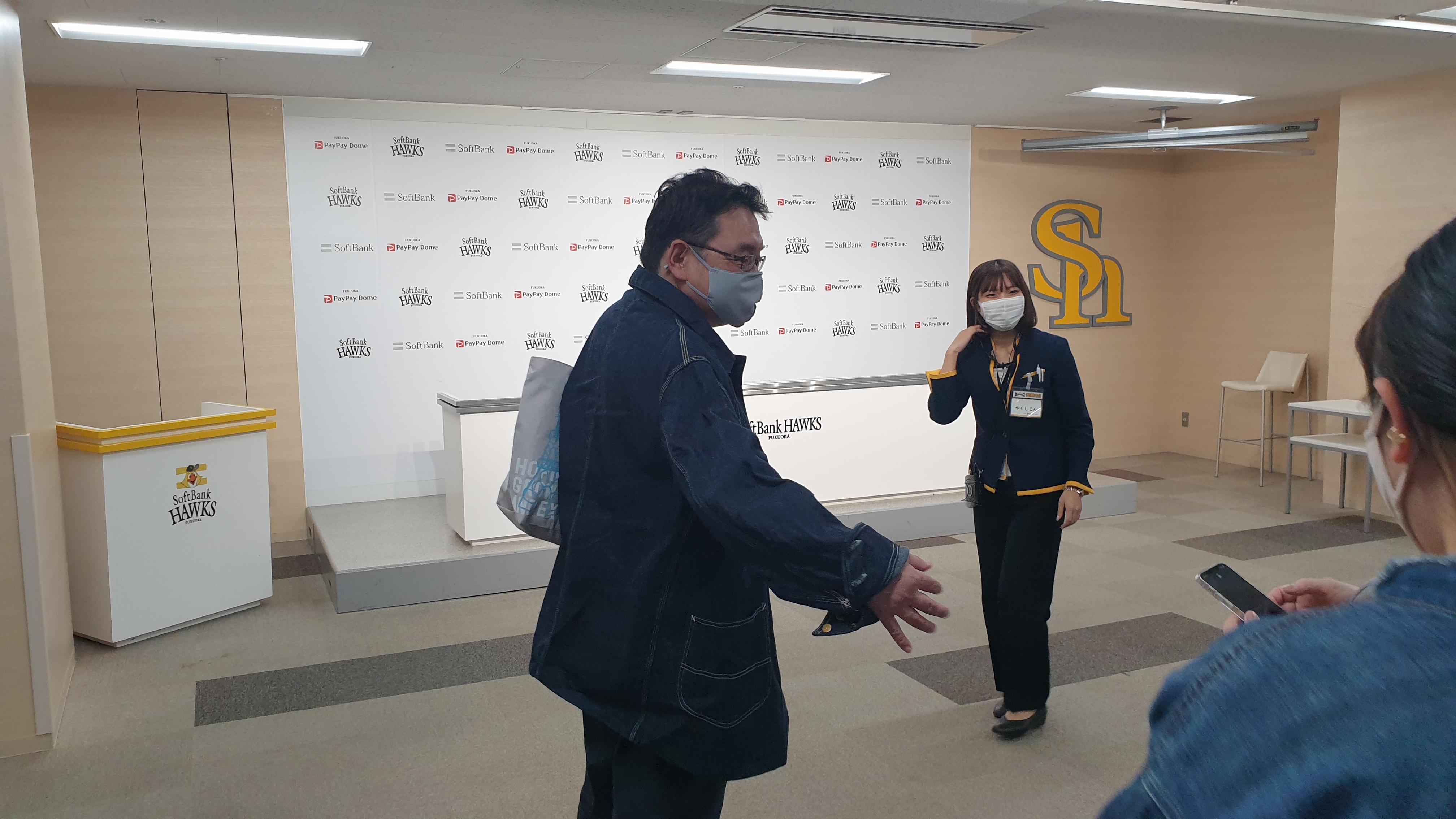 야구장 투어 프로그램 기자회견장 구경