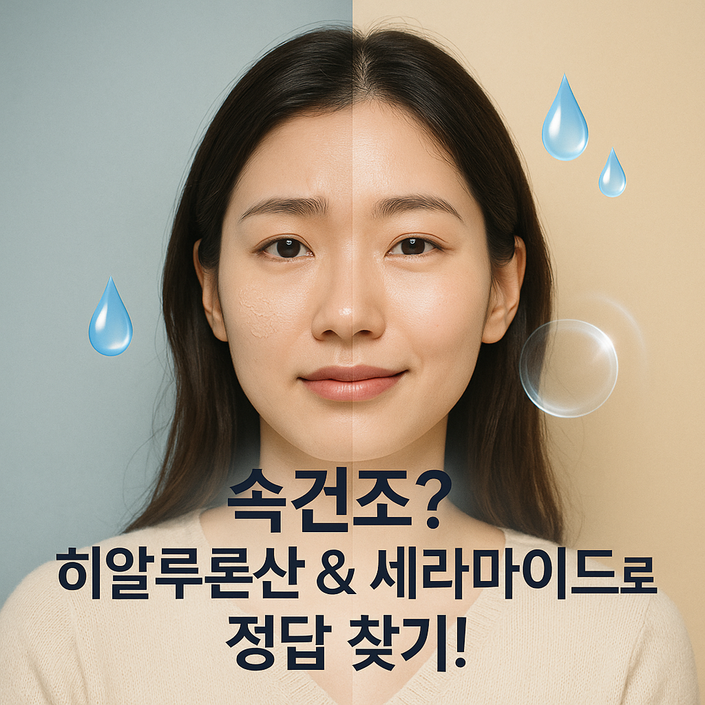 내 피부, 왜 건조할까? 💧 히알루론산 & 세라마이드로 정답 찾기!