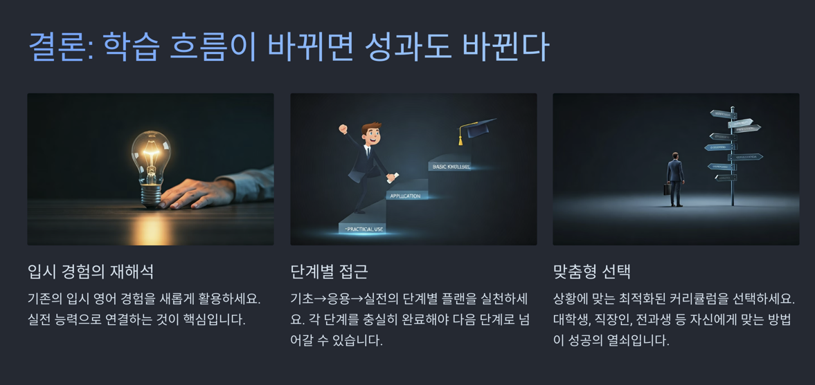 성과를 위한 전략