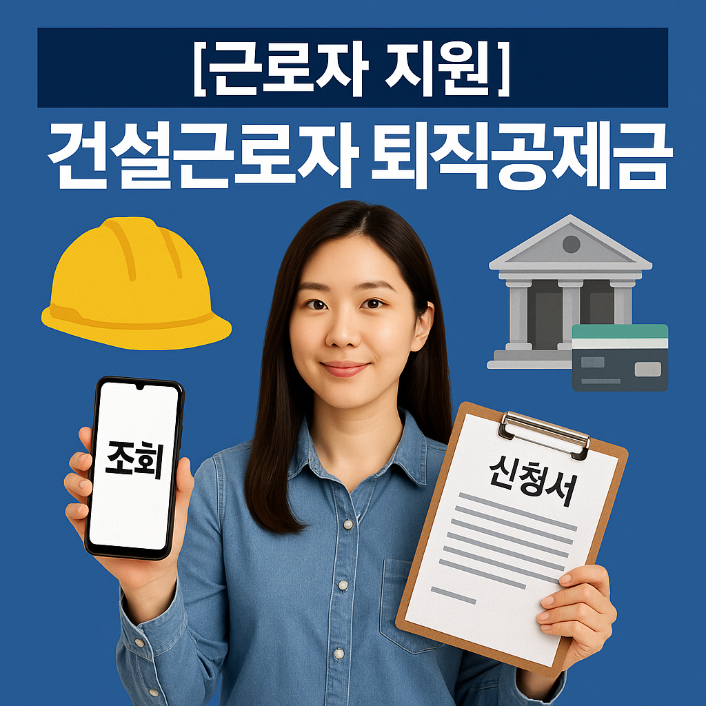 [근로자 지원] 건설근로자 퇴직공제금 ｜ 조회 방법&middot;신청 절차&middot;수령 팁 정리