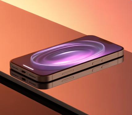 iOS 26 Liquid Glass design interface showcasing translucent UI elements and modern smartphone display with new glass-like visual effects