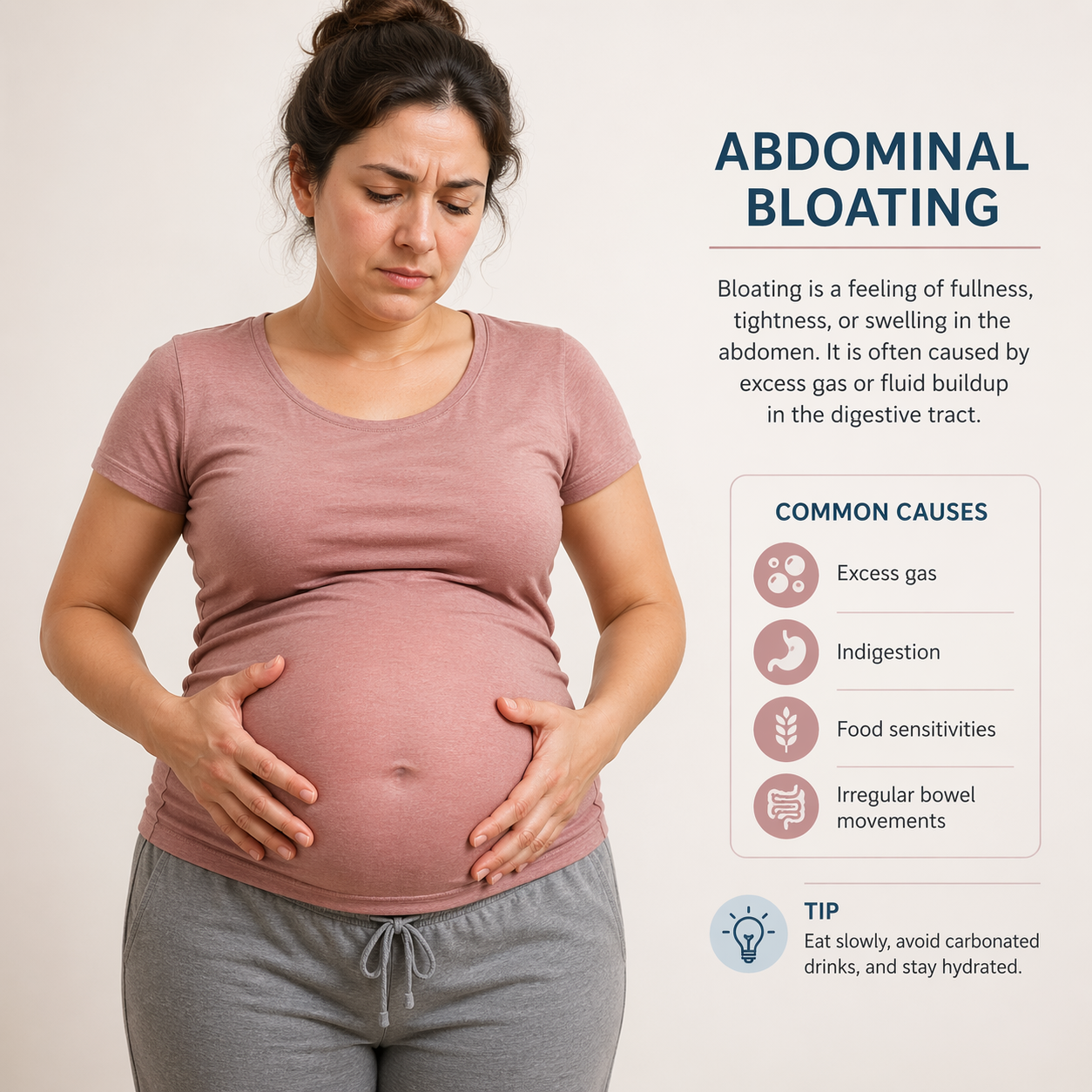 살이 찐 줄 알았는데 복부 팽만이 먼저 문제였습니다.