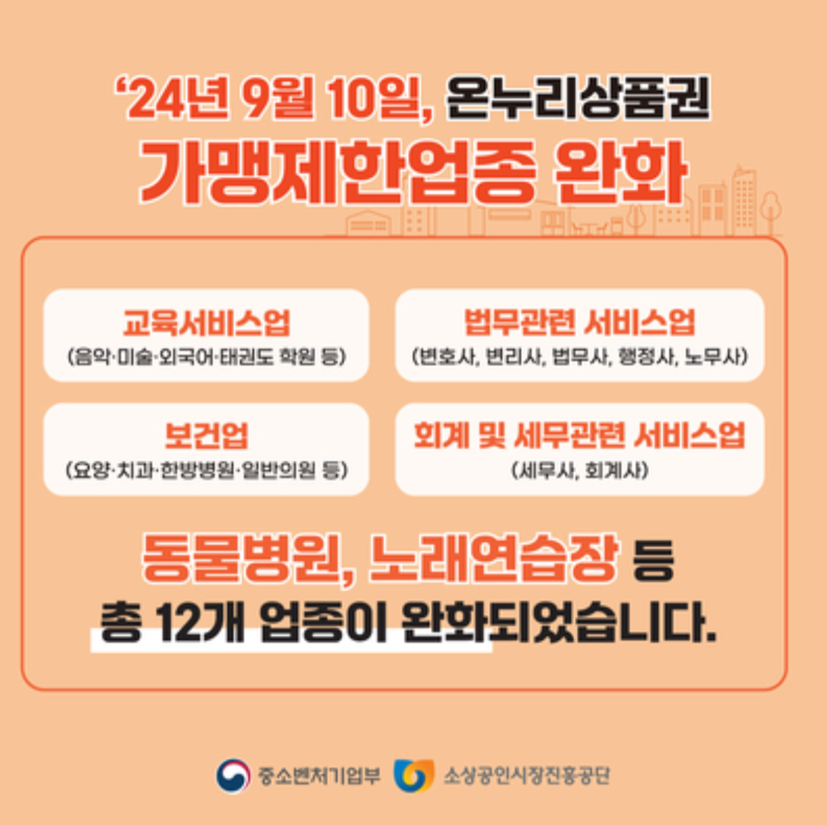 온누리상품권 가맹제한업종 완화