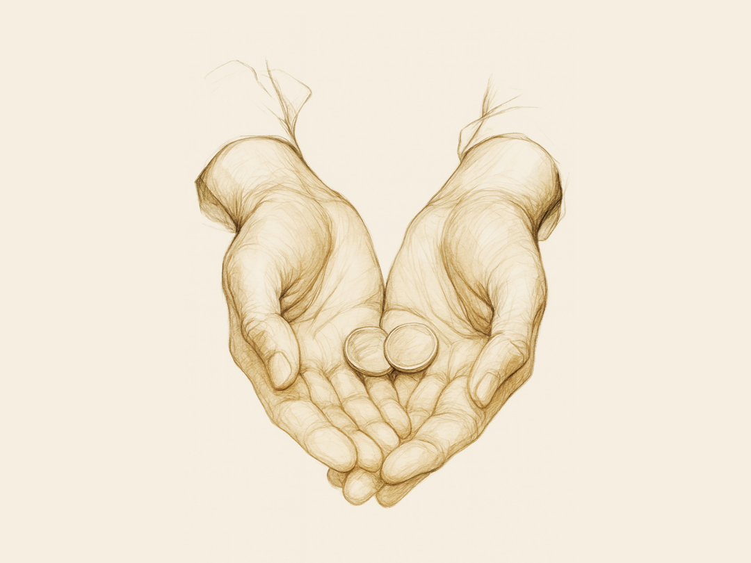 25년 11월 24일 말씀 카드 성경구절 : 어떤 빈곤한 과부가 렙톤 두 닢을 거기에 넣는 것을 보셨다. (루카 21,2)