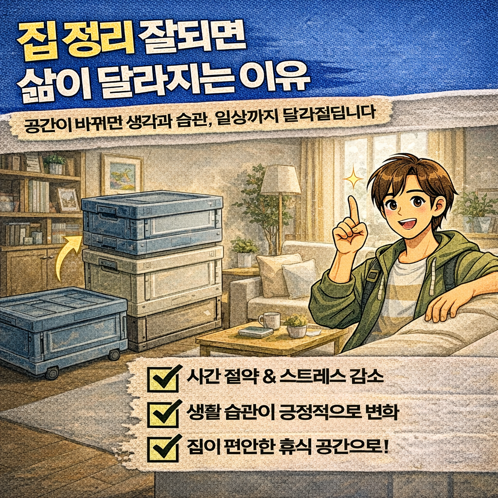 집 정리 잘되면 삶이 달라지는 이유