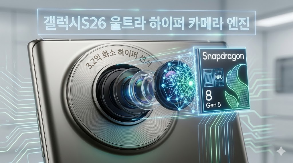 갤럭시S26 울트라와 S25 울트라 모델을 나란히 배치하여 베젤과 크기 차이를 비교하는 이미지