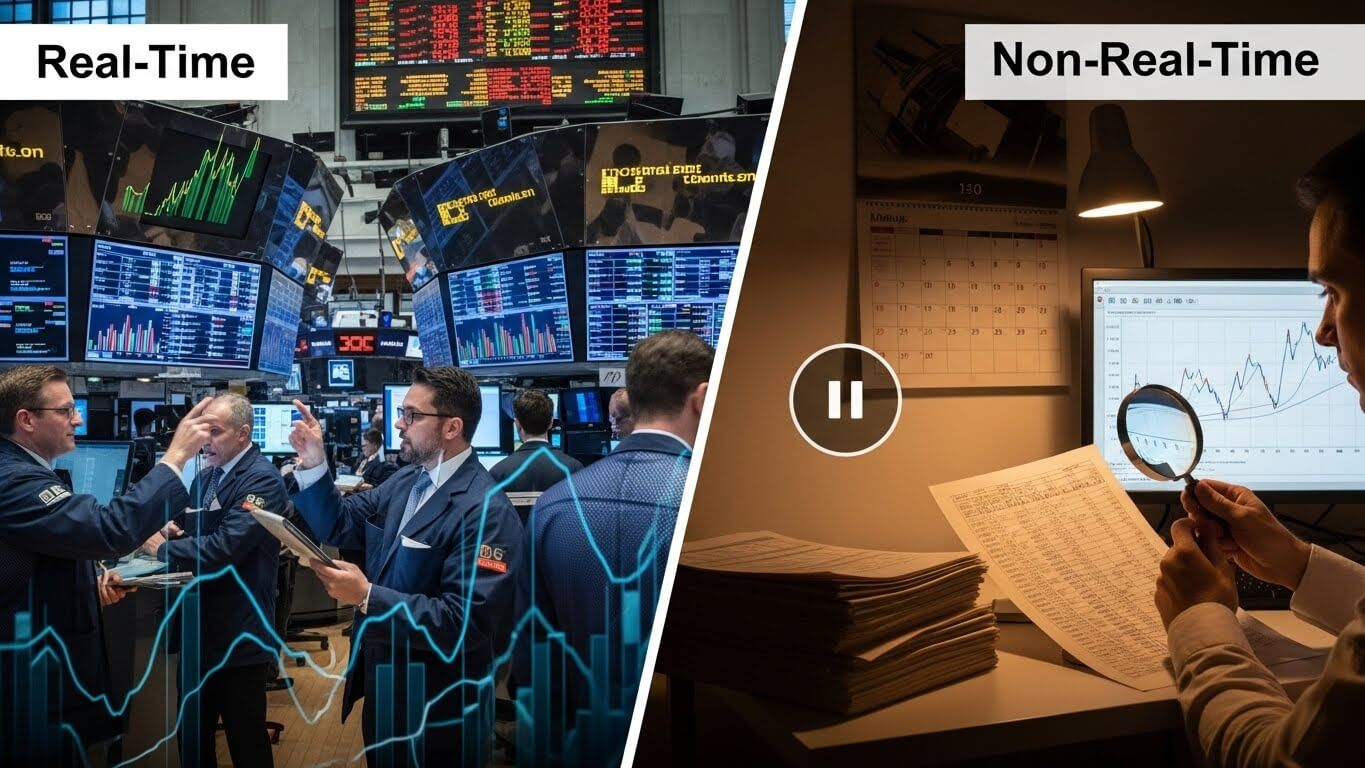 금융제도 서비스 원리 은행이 거래 데이터를 실시간과 비실시간으로 나누어 처리하는 기준