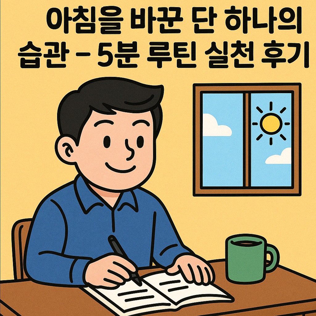 5분 루틴 실천 후기