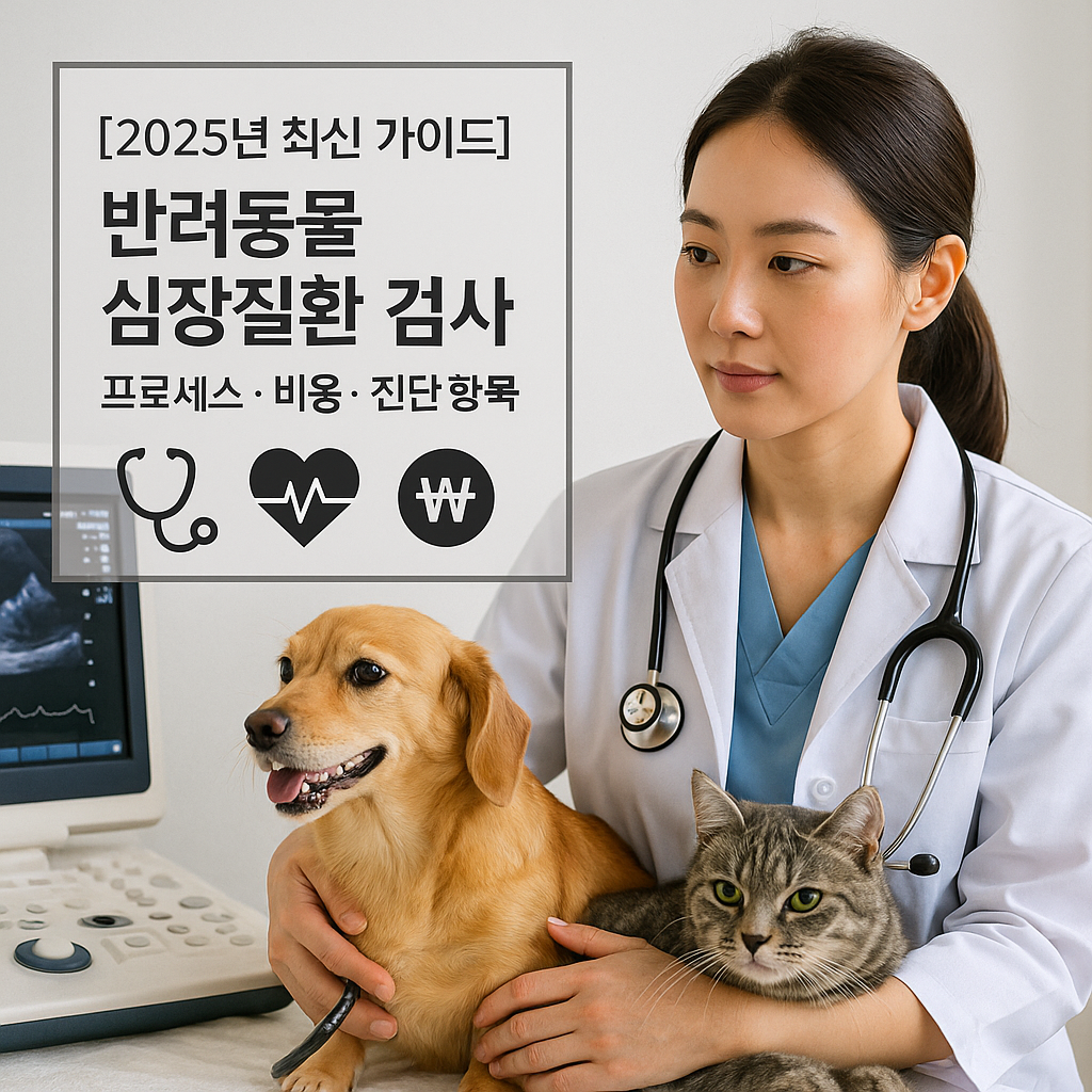 [2025년 최신 가이드] 반려동물 심장질환 검사 ｜ 프로세스·비용·진단 항목