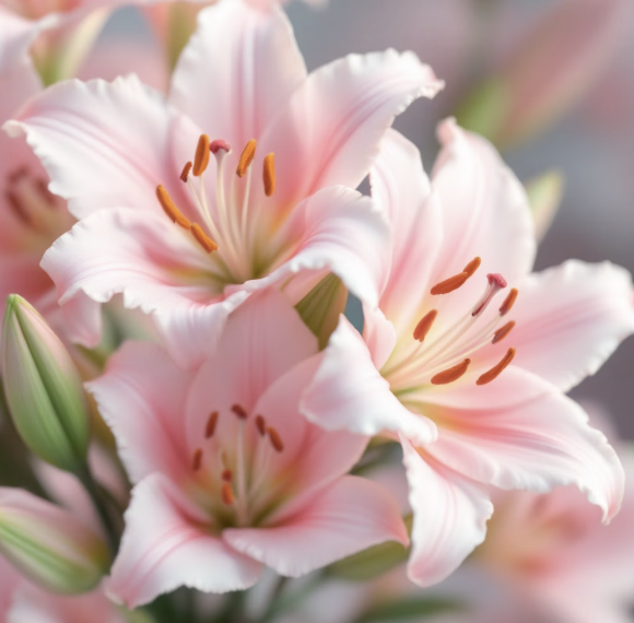 핑크빛 설렘&amp;#44; 분홍색 백합