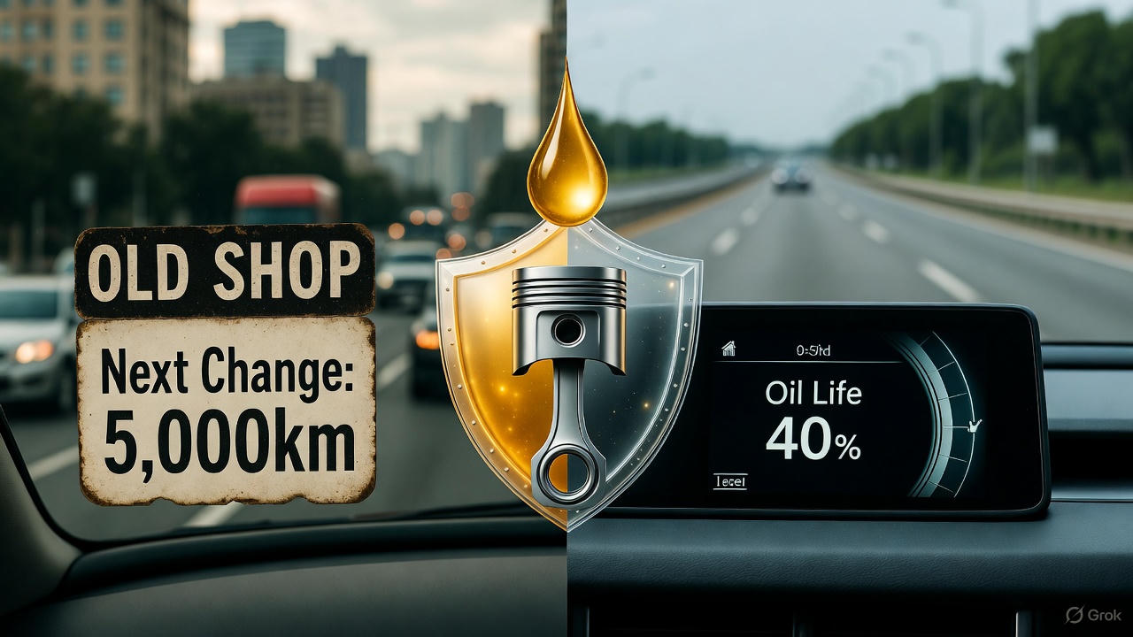 엔진 오일 교환 주기 관련 사진