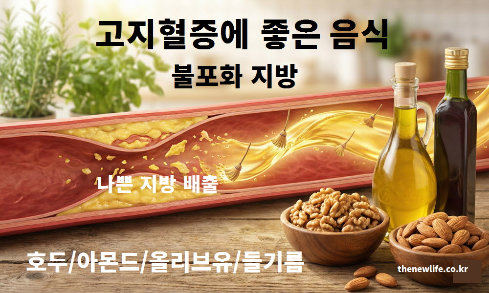 고지혈증 좋은 음식 불포화 지방