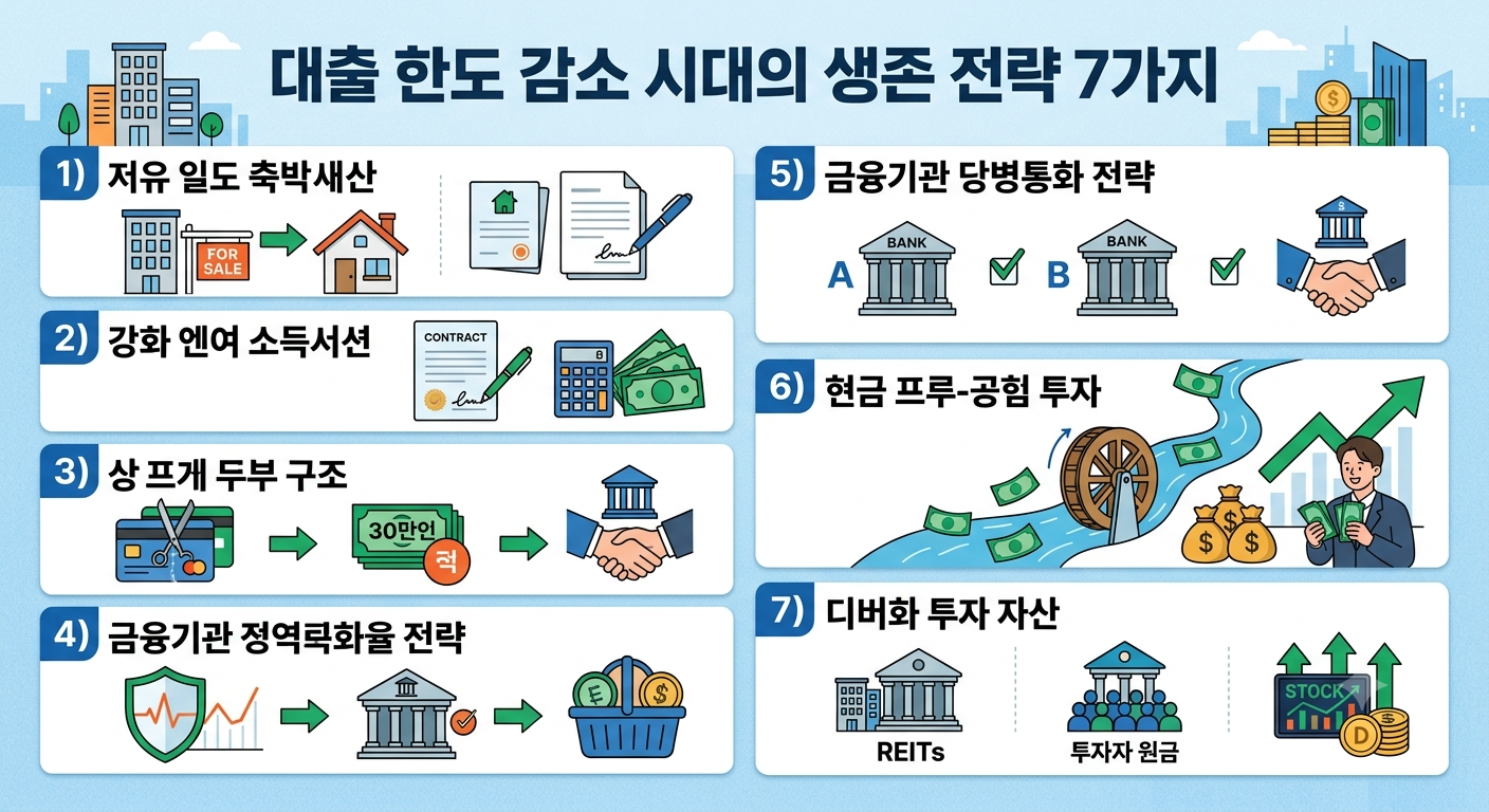 대출 한도 감소 시대의 생존 전략 7가지