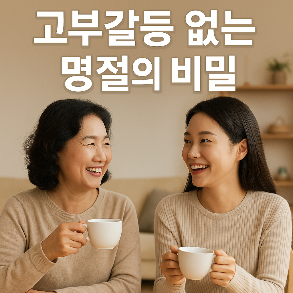 상처받지 않고 웃으며 넘기는 며느리의 현명하게 대처하는 법
