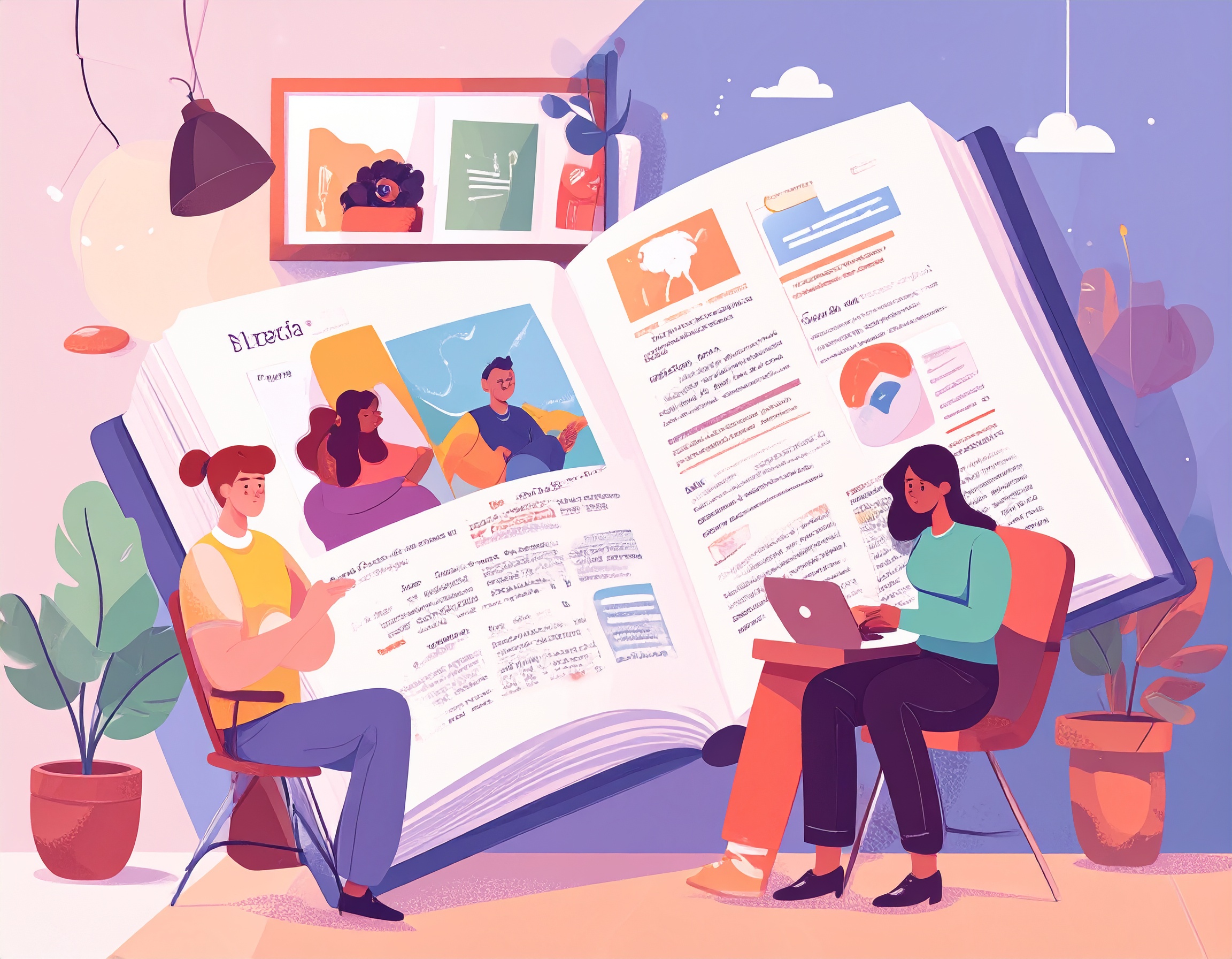 책 그림의 일러스트