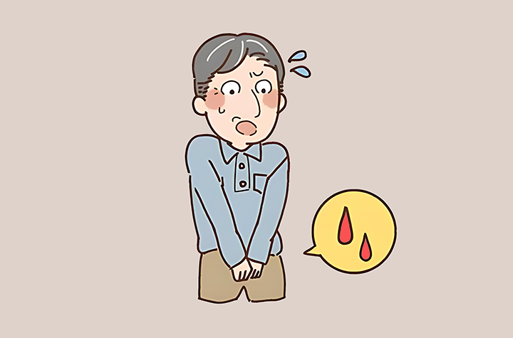 혈뇨-증상으로-놀라는-남성