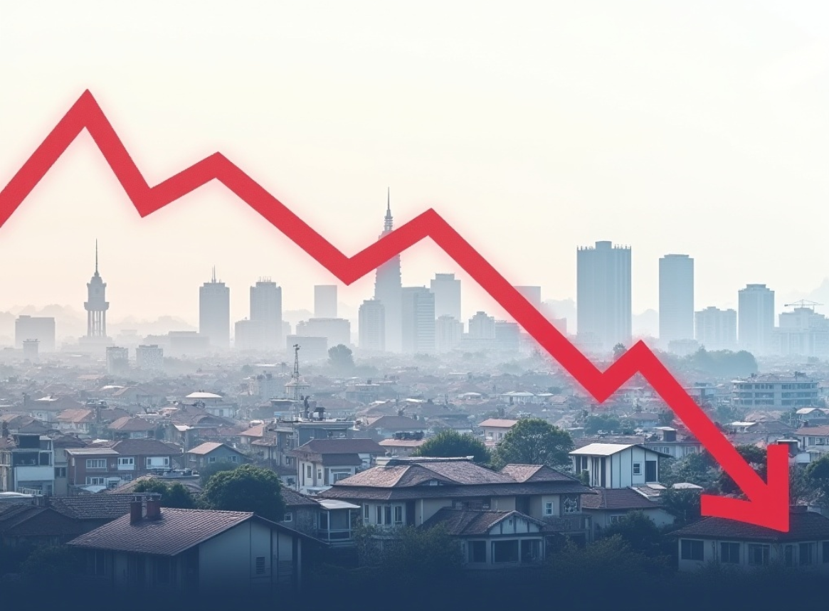 집값이 급락하게 되는 그래프