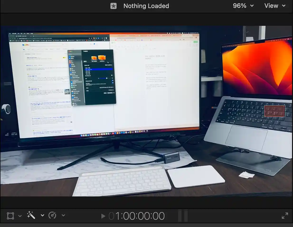 뷰어 패널 부분 사진