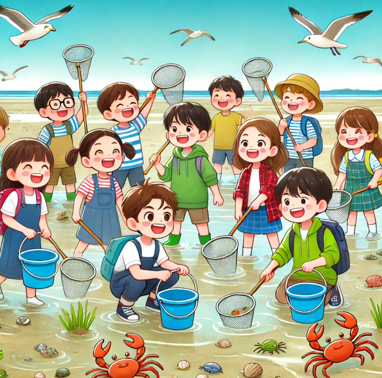 초등학생 체험 학습 갯벌 체험