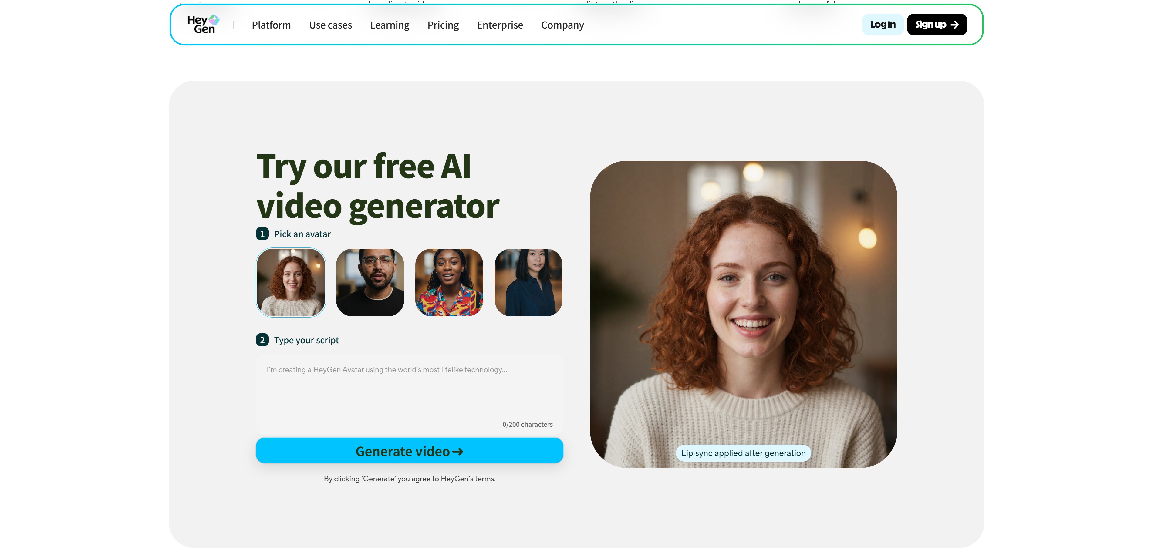 AI動画制作サイト7:HeyGen - 多言語アバターサポート
