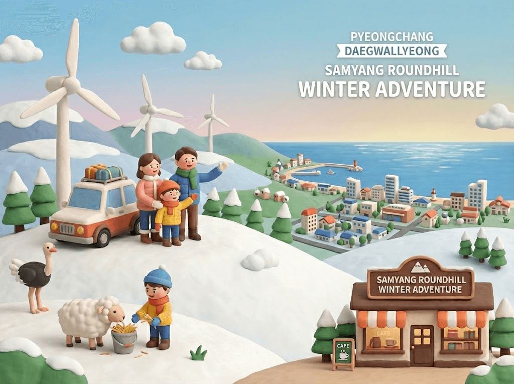 5세 아이와 함께한 대관령 삼양라운드힐