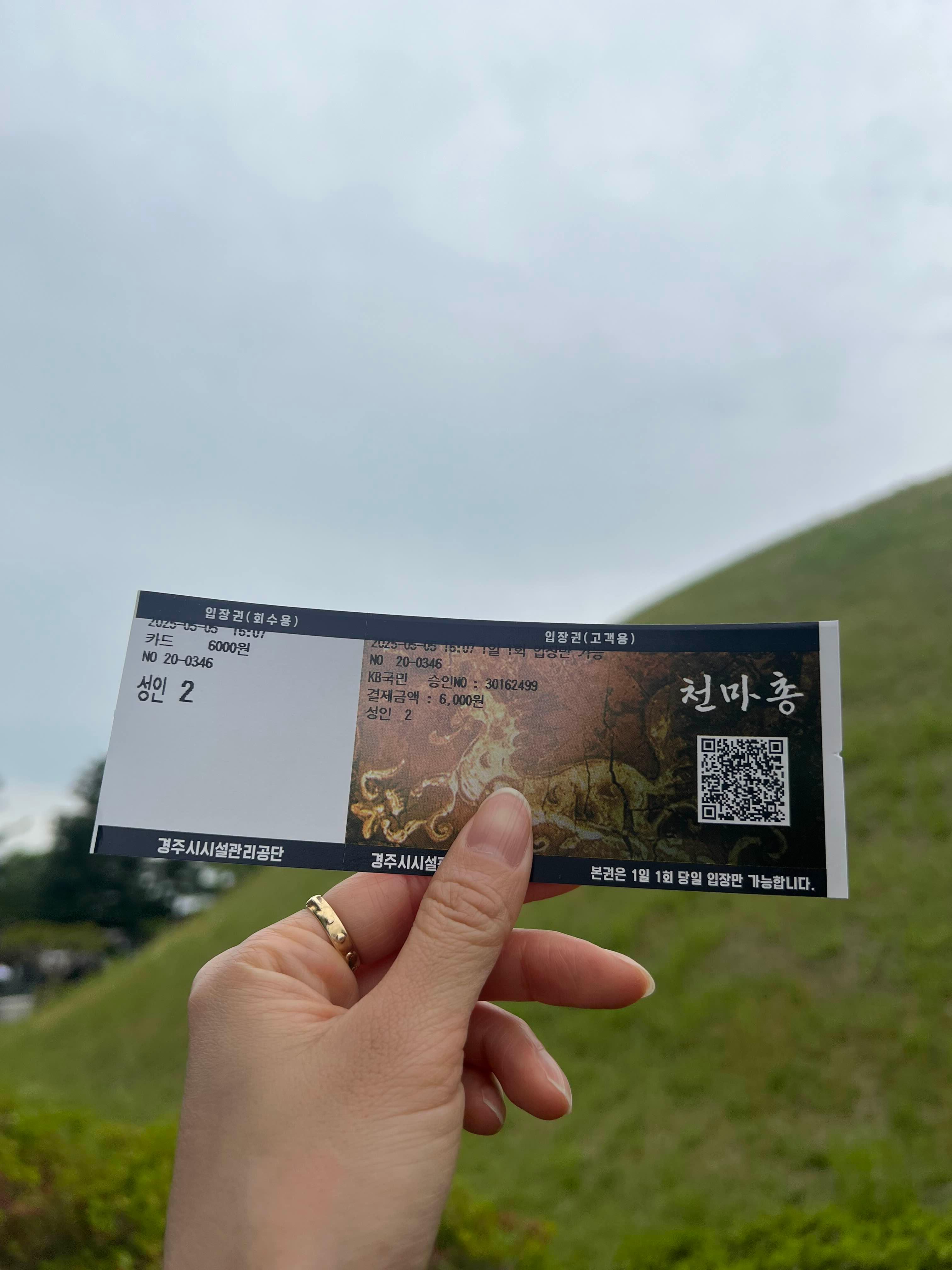 천마총 입장권