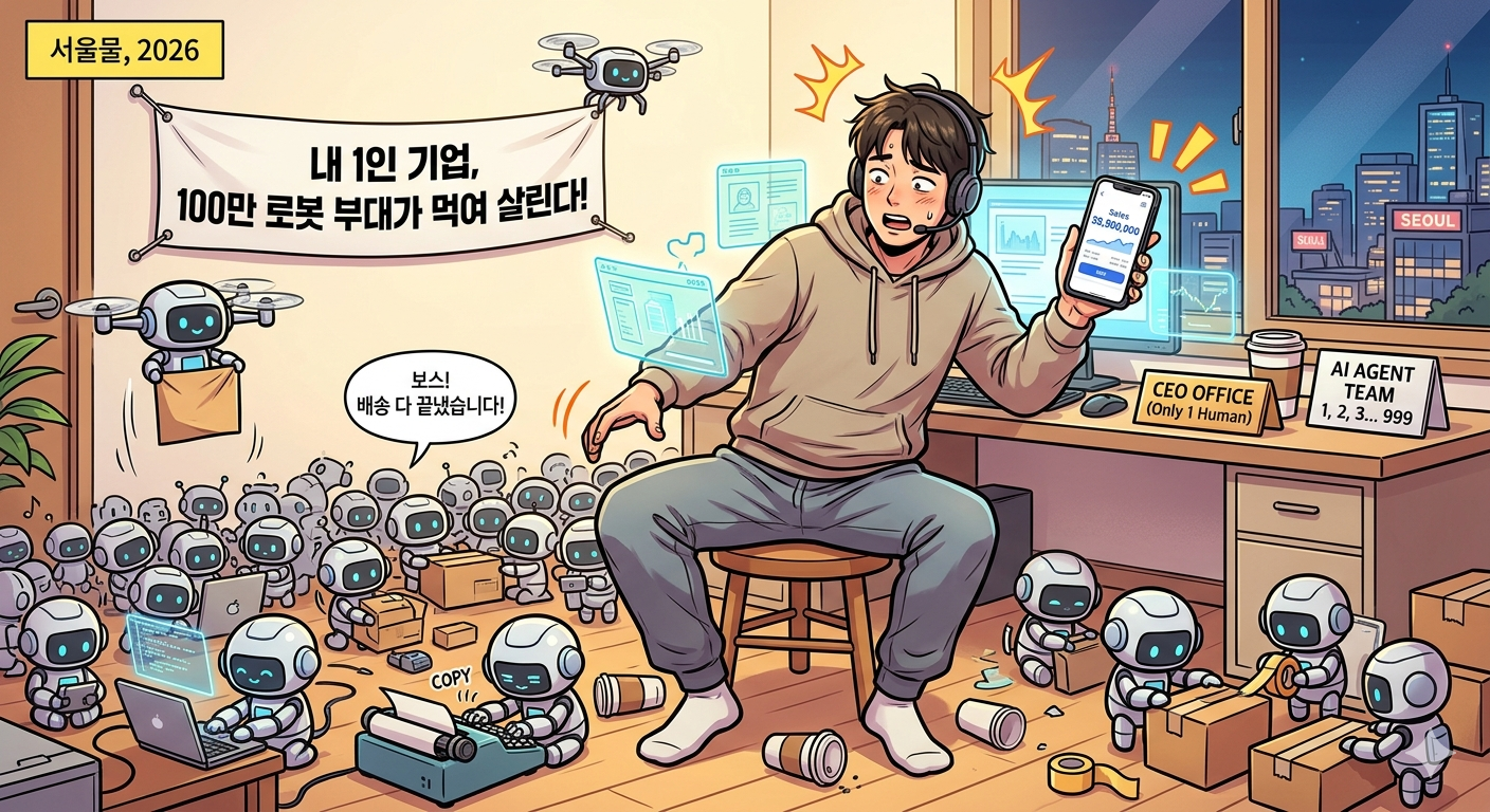 "기술 몰라도 괜찮습니다" 은퇴 걱정 끝내는 2026 AI 기반 1인 창업 가이드