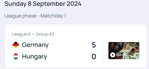 독일 프랑스 축구 UEFA 네이션스리그 3-4위전