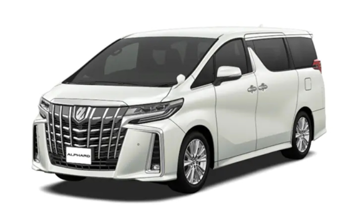 도요타 흰색 미니 밴 자동차