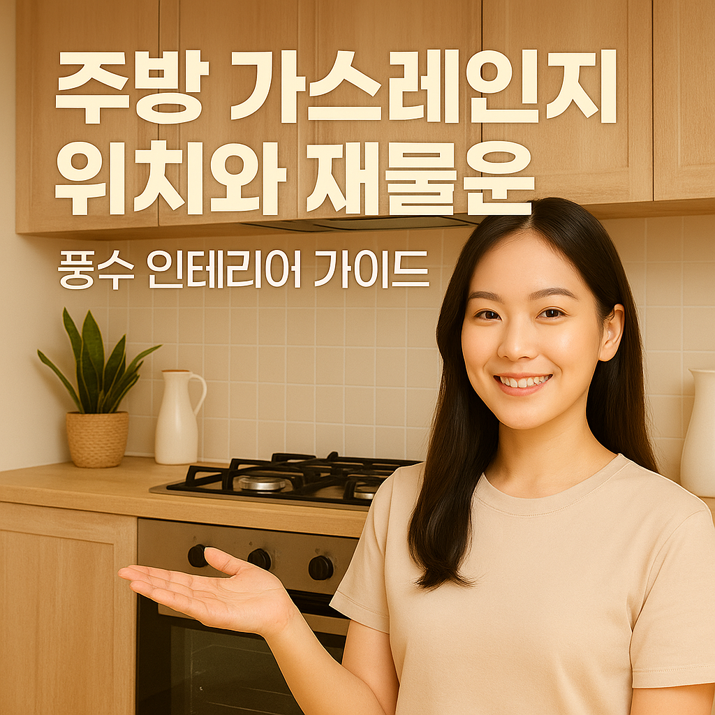 주방 가스레인지 위치와 재물운｜풍수 인테리어 가이드
