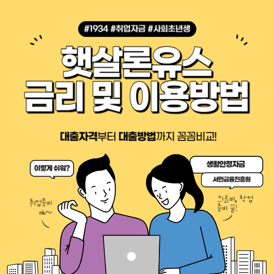 햇살론유스 금리 및 이용방법