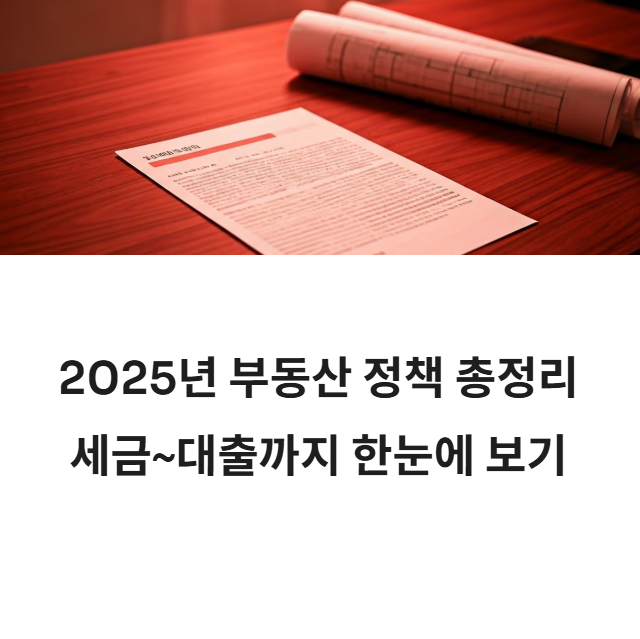 2025년 6월 부동산 정책 총정리 관련 사진