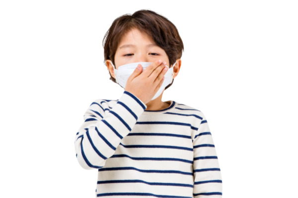 아이가 목감기에 걸린 사진