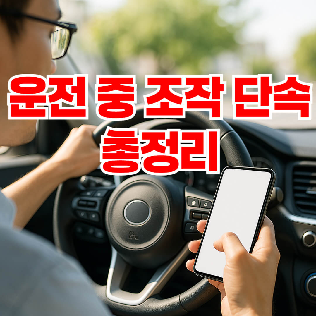 운전 중 휴대폰 및 내비게이션 조작