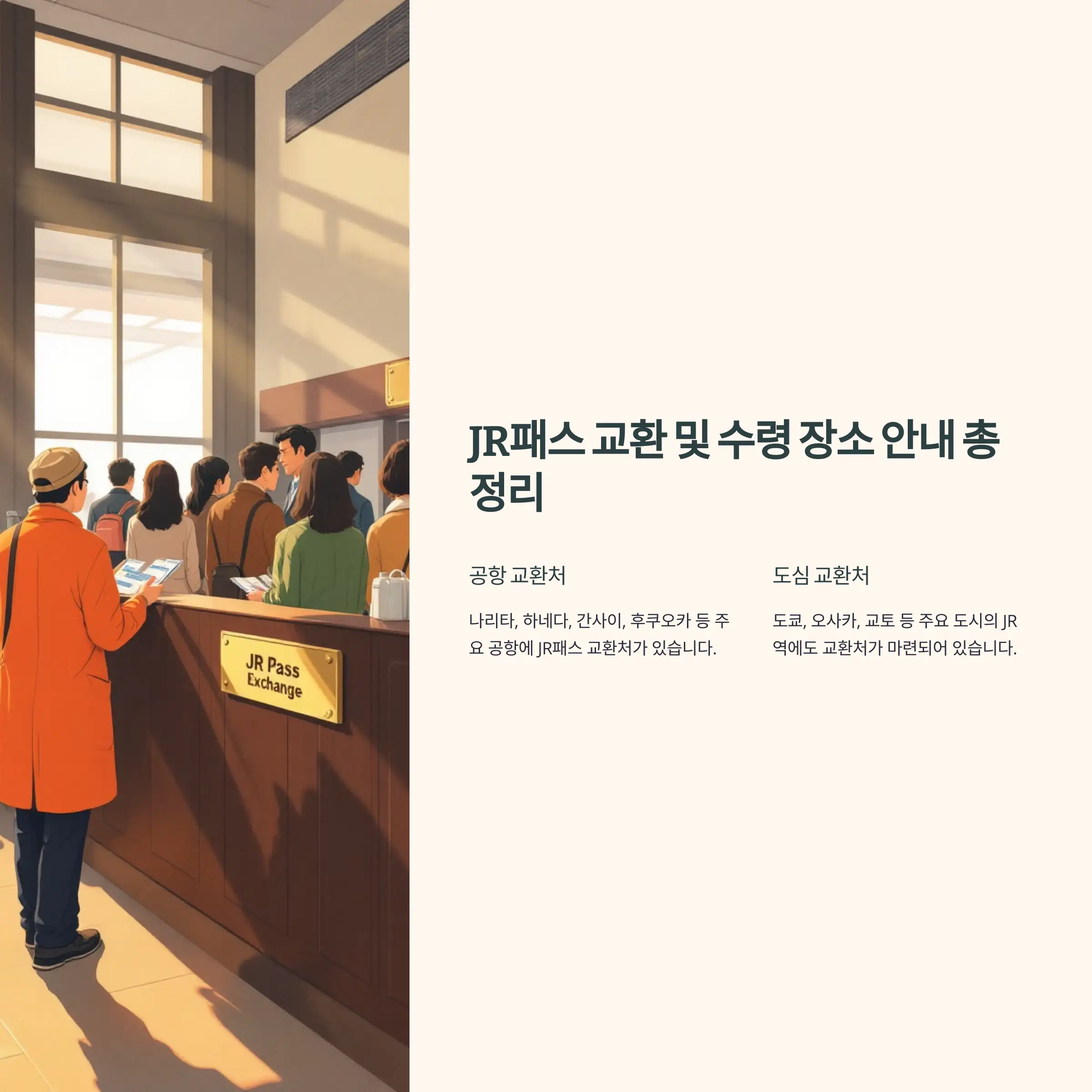 JR패스 수령 장소