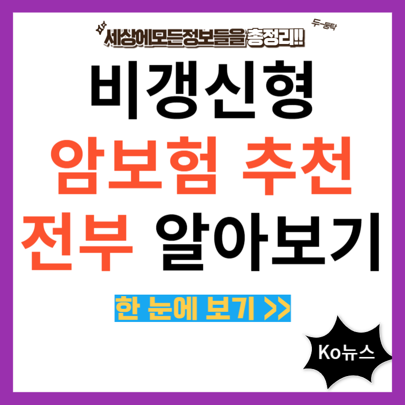 비갱신형-암보험