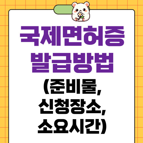 국제면허증 발급방법