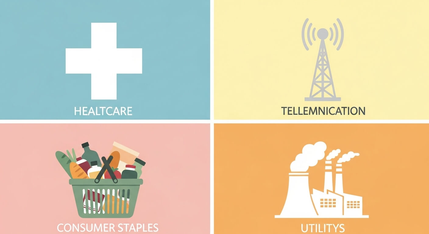 방어주 업종별 특징 및 대표 종목